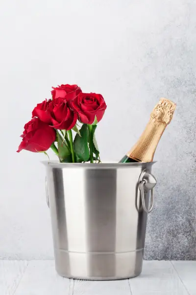 champagne and chocolates